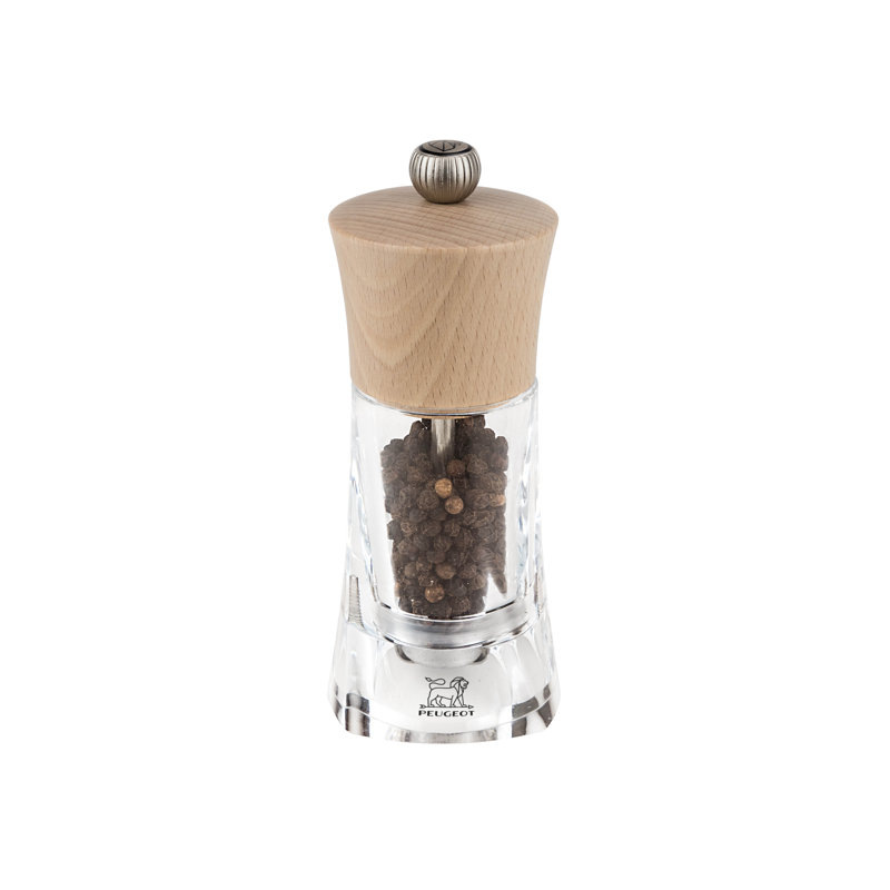 Oleron Peugeot Pepper Mill, Natural Wood, Pepper Mill, 5.52" H x 2.75" W x 2.75" D