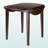 Rufus Walnut Round Drop Leaf Dining Table