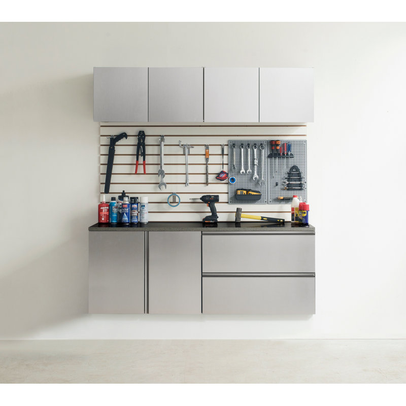 Metallic Garage Cabinet Set C 5Piece