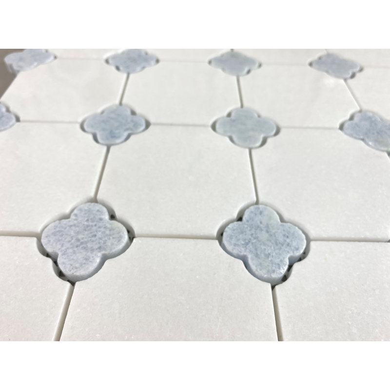 Marble Octagon and DOT Moasic Floor Use Wall Tile