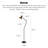 Medieval-style iron art floor lamp