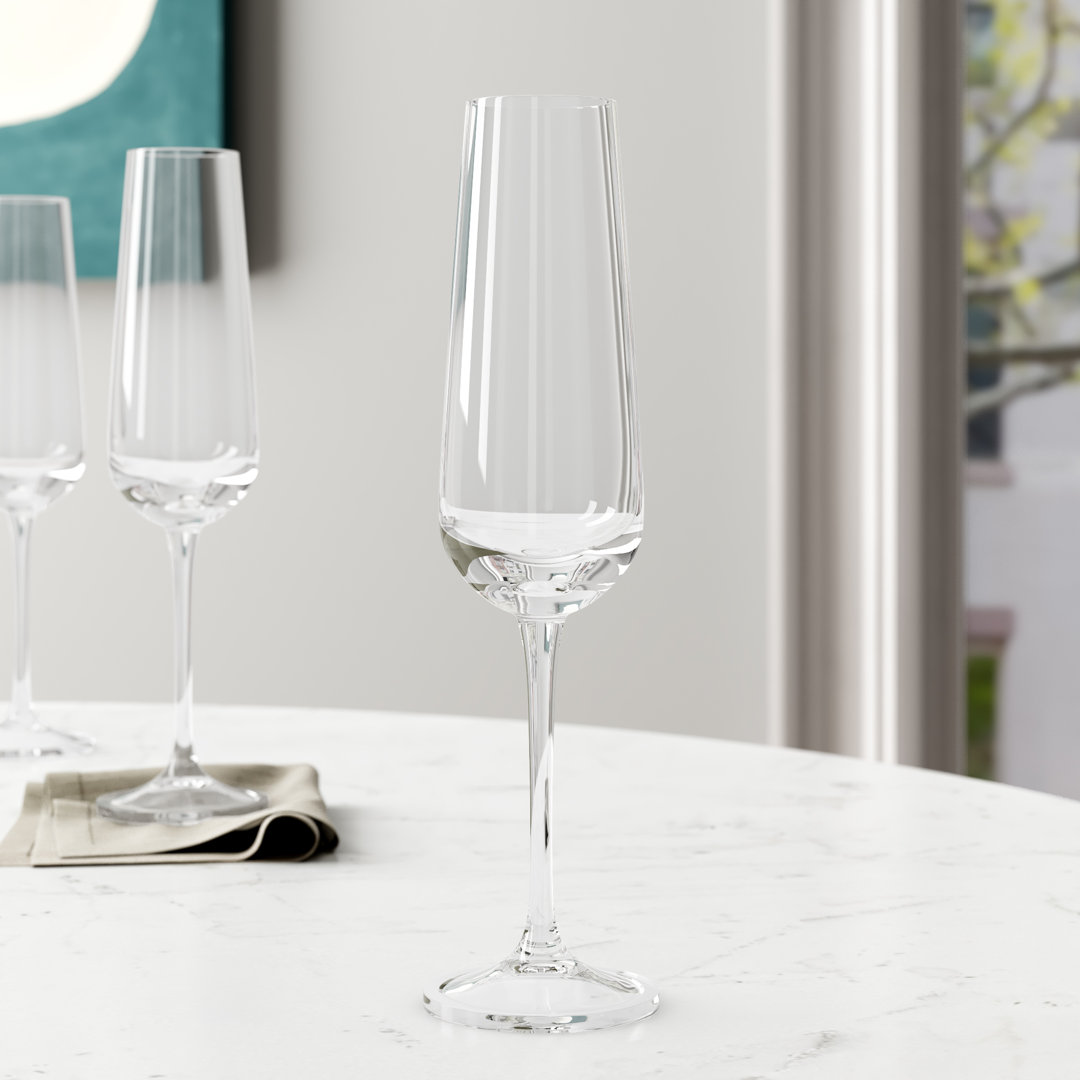 Saori 18 oz. Crystal Flute (Set of 12) (Set of 12) Corrigan Studio®