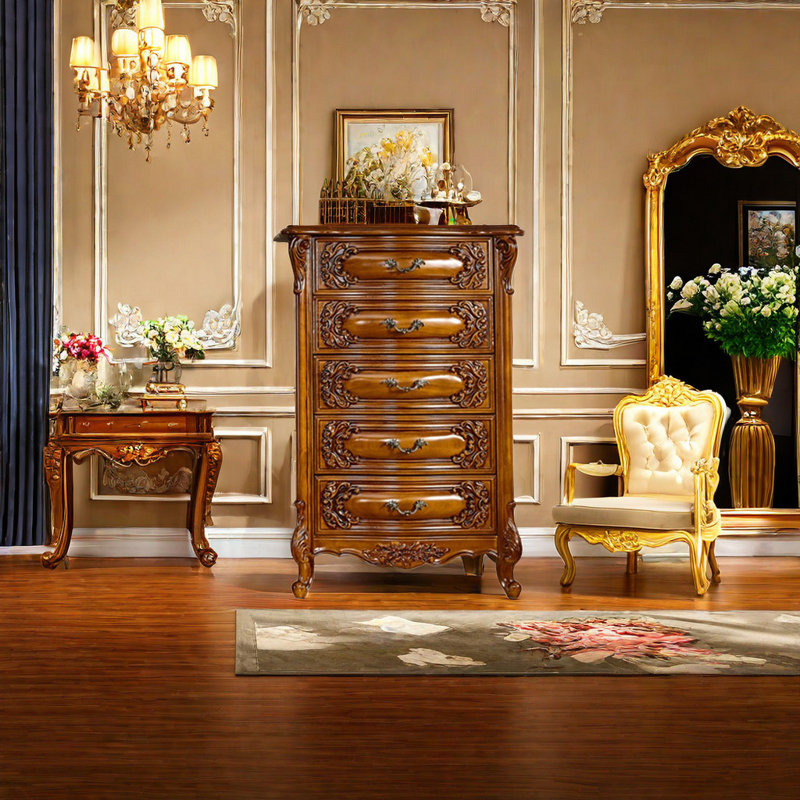 Rayes 29.92'' Solid Wood Sideboard
