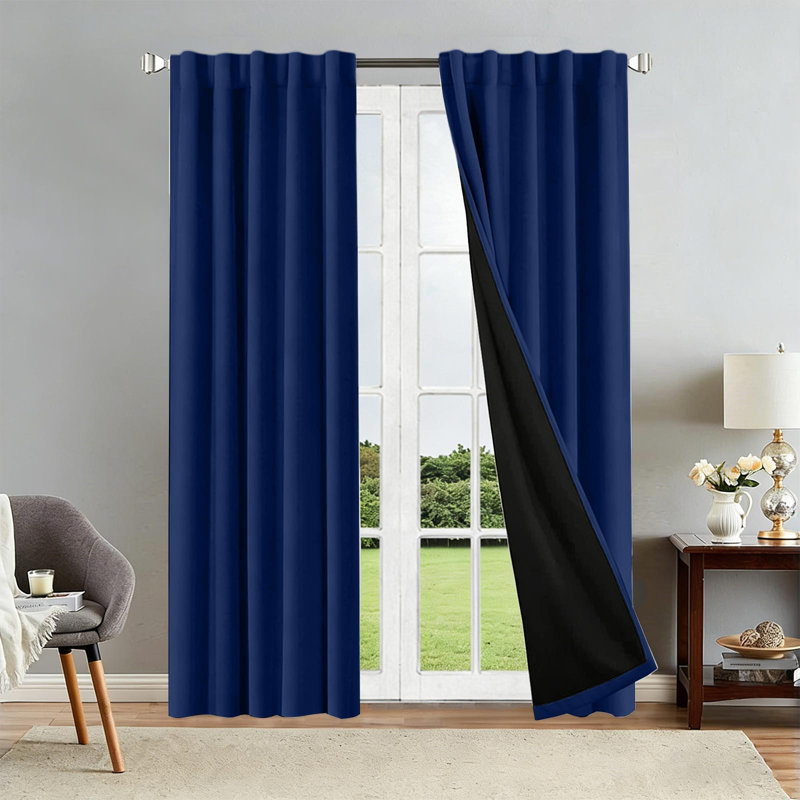 Rideaux de salon sur pied en forme de tringle kbndieu Rideaux occultant et bloquant le soleil Rideaux décoratifs sur mesure pour Bedroo
