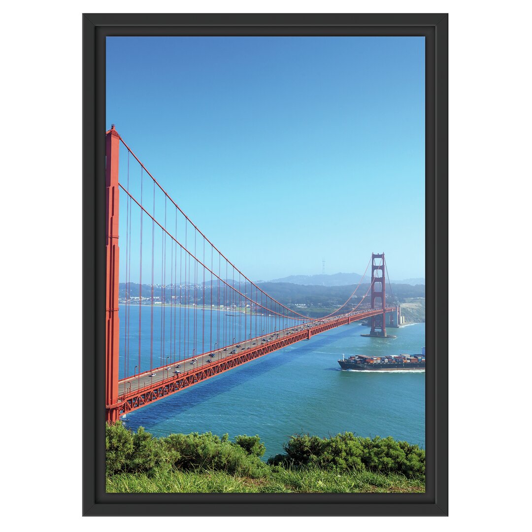 Gerahmtes Wandbild Golden Gate Bridge