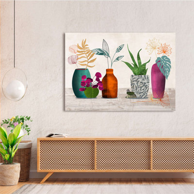 Wrapped Canvas Print: Sayaka Miko, Modern Ikebana 