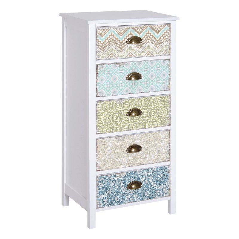 Okeefe 46cm W 5 - Drawer Chest of Drawers
