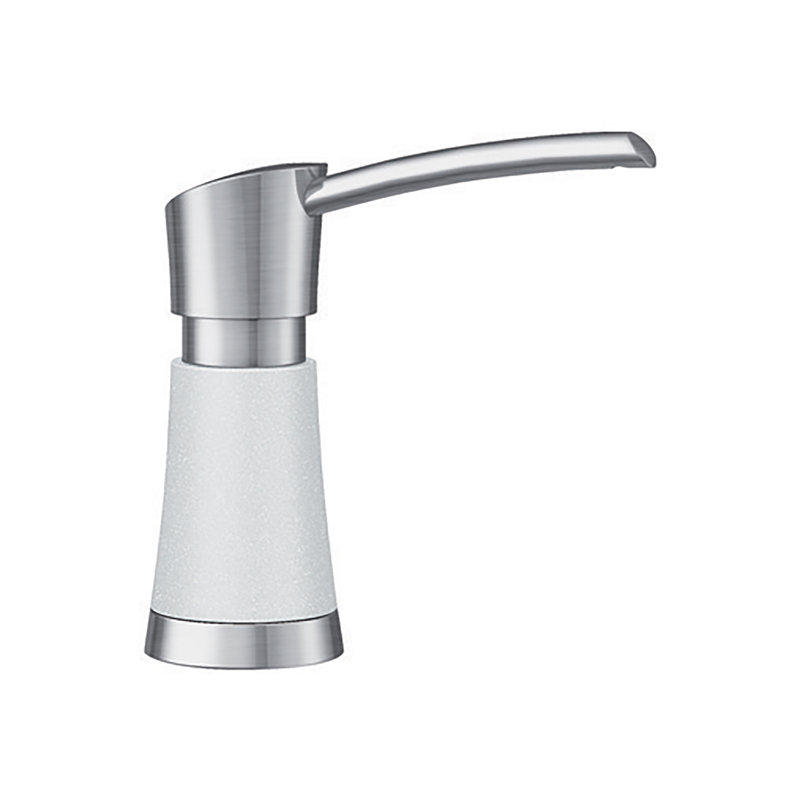 Artona Soap Dispenser - PVD Steel/White, White