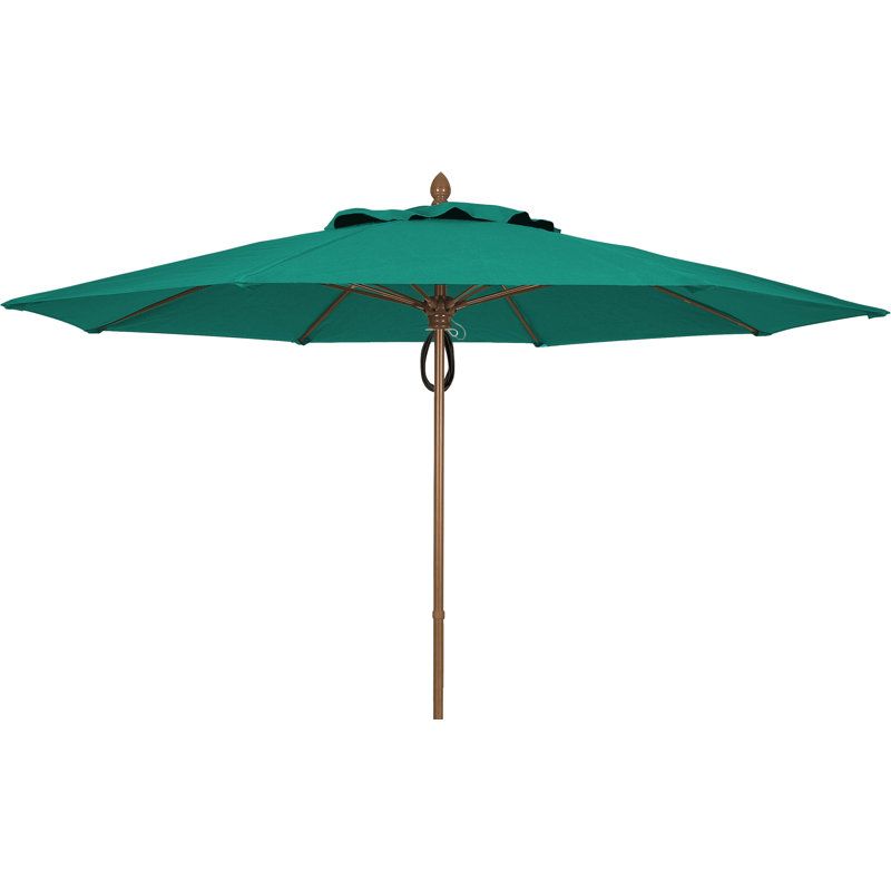 Parasol de marché 11 'Prestige, Sarcelle, Bronze champagne