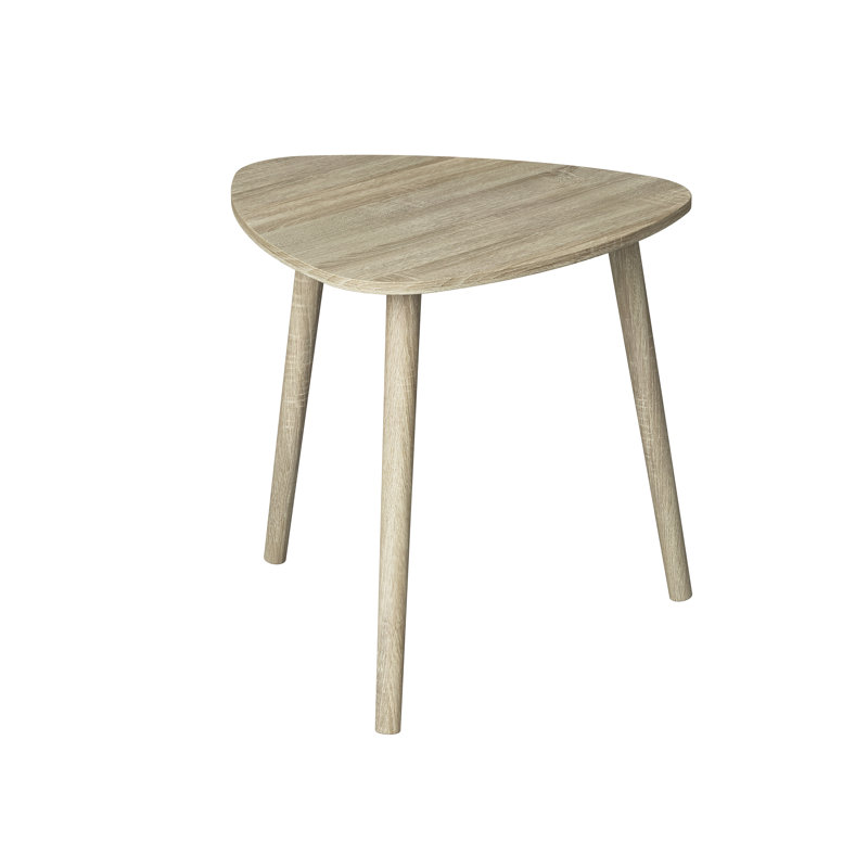 Table d'appoint. Table de bout salon. Table de chevet ou table de chevet. Petite table d'entrée avec base blanche
