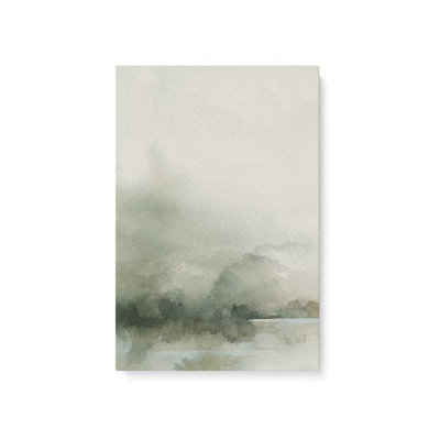 Muted Green Tranquility I Canvas Print