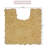 Schoenberger 100% Cotton Contour Bath Mat 20"x20"-855941227