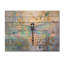 Ailes iridescentes d'une libellule II - impression moderne en bois bleu sur bois de pin naturel-1373909216