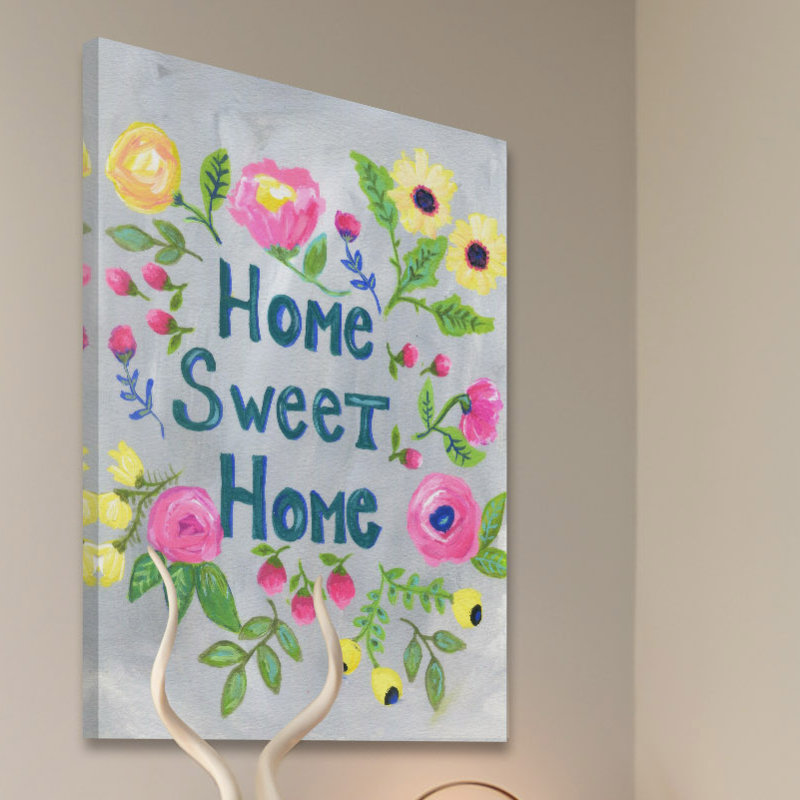 «Home Sweet Home» par Jill Lambert, reproduction sur toile tendue, H 24 po x l 16 po x P 1,5 po