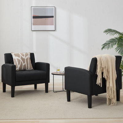 Faux Leather Armchair