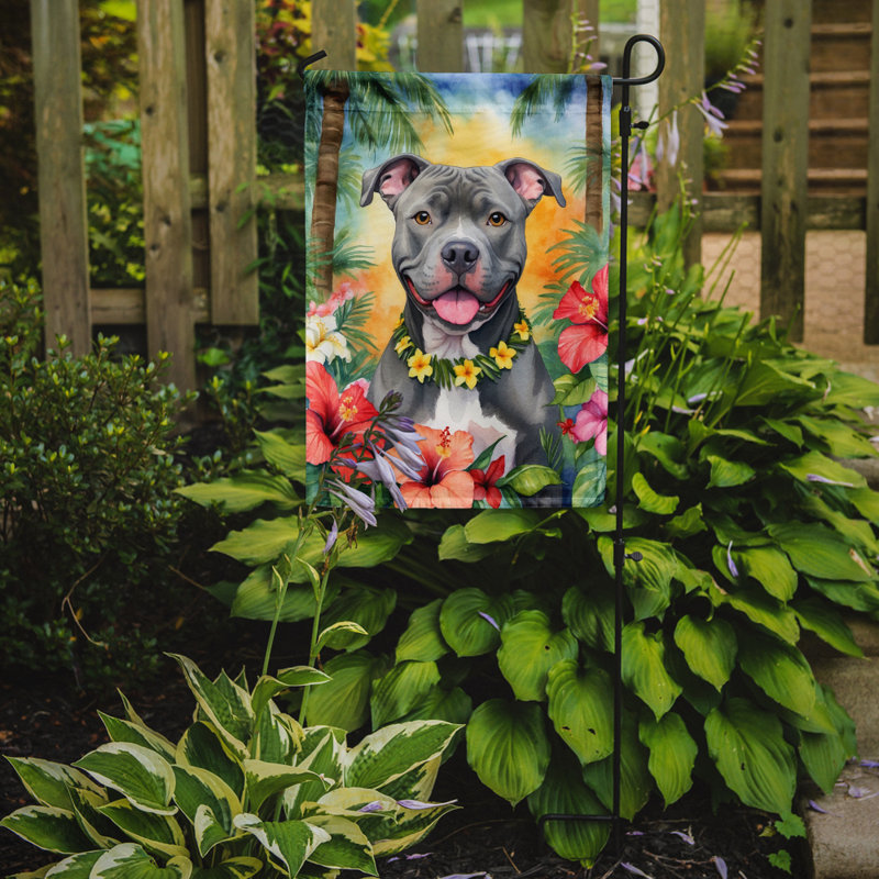 Drapeau de jardin en polyester double face H 15,5 po x l 11,25 po