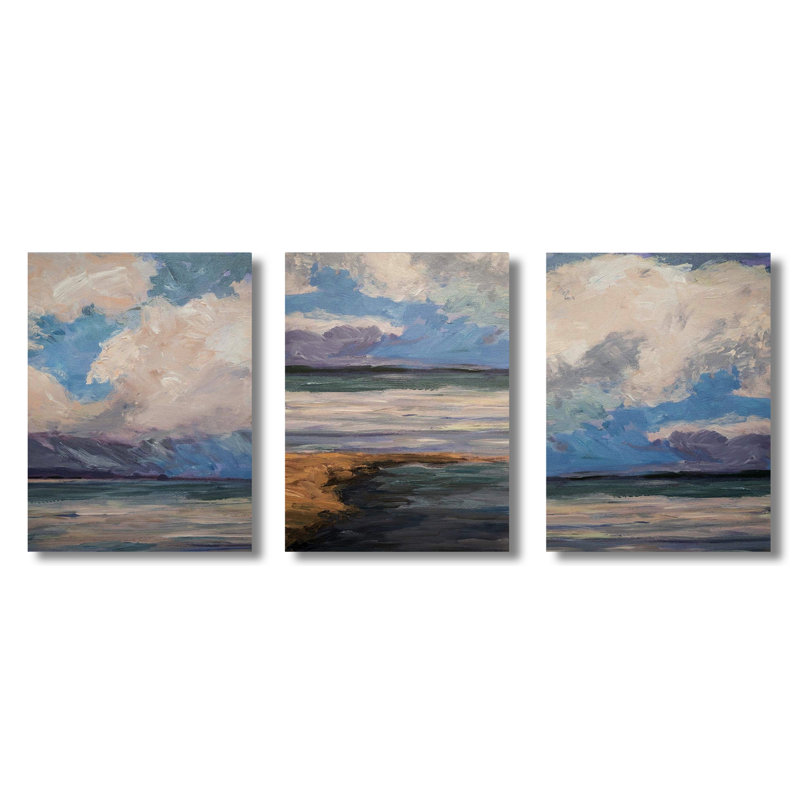 Celadon Set by John Beard - Artist Enhanced Canvas Print, 20" H x 24" W x 3" D, Black Floater Framed