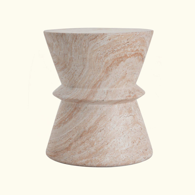 Outdoor/Indoor Lightweight Concrete Side Table