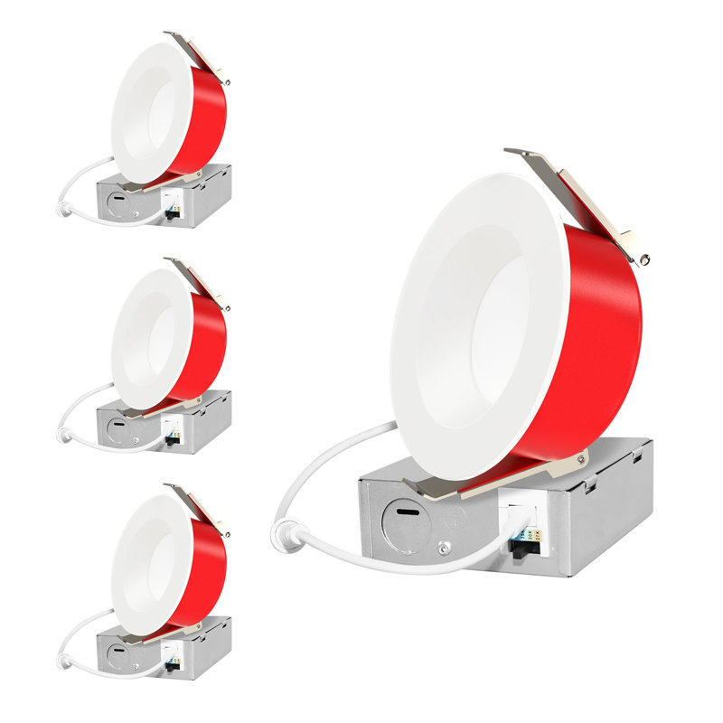 Plafonnier encastré résistant au feu 4pk 4inch
