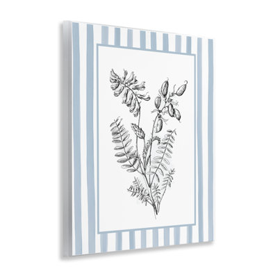 Herbs with Striped Border Wall Plaque, design by Lettered and Lined