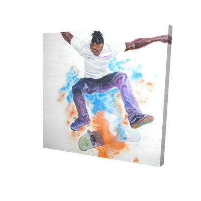 American Blue Skater Bedroom Canvas | Home Decor Art