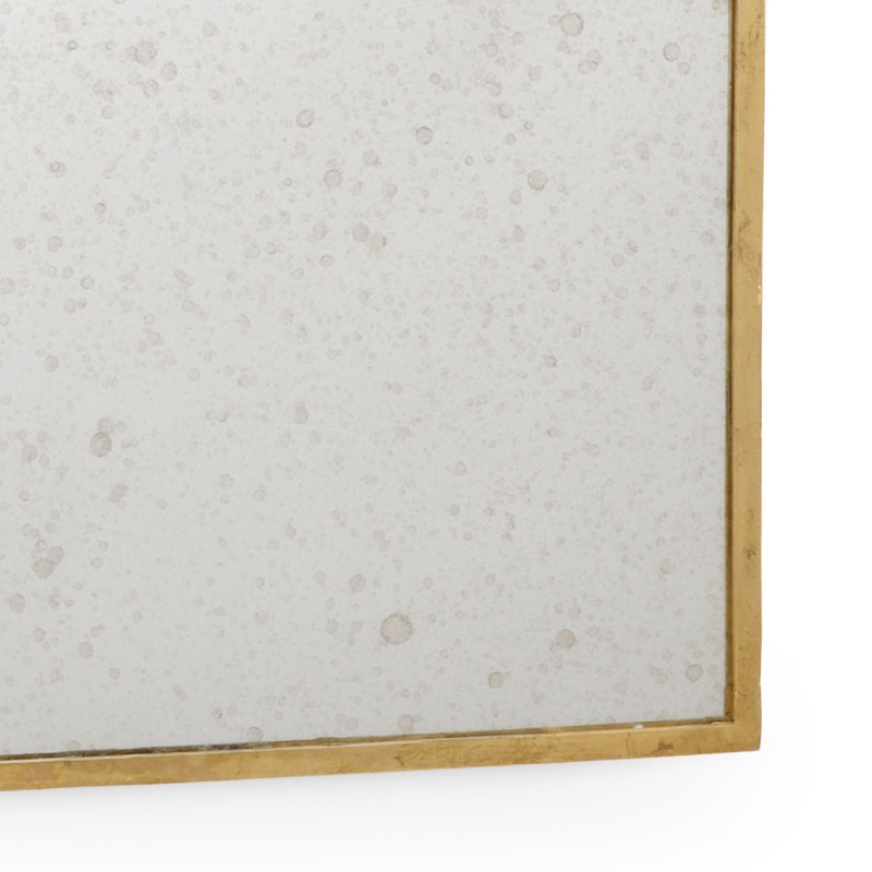 Flat Metal Wall Mirror, Gold