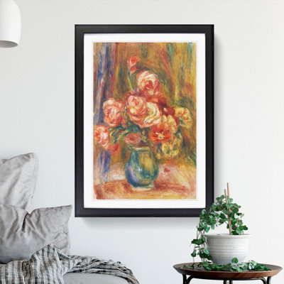 Vase of Roses by Pierre-Auguste Renoir - Picture Frame Painting