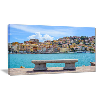 " Seafront Bench In Port Santo Stefano "
