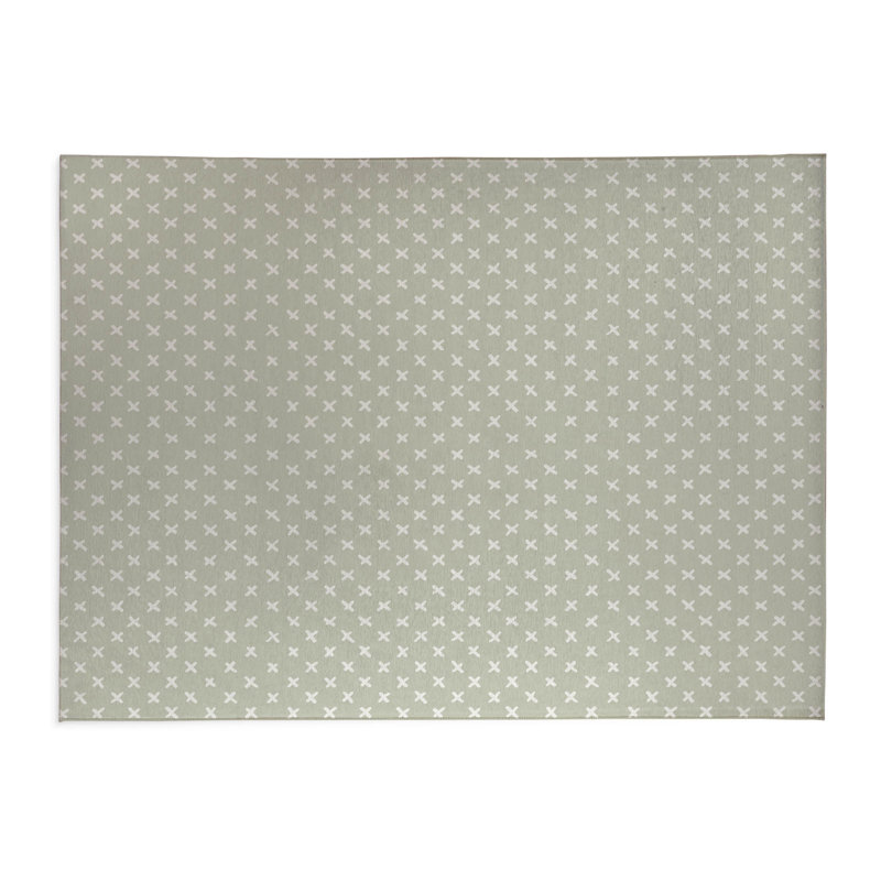Criss Cross Non-Slip Outdoor Rug, Rectangle 8' x 10'