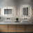 LED Bathroom Mirror with Frontlit and Backlit, Anti-fog Frameless Tempered Glass Dimmable Vanity Mirror-487696890