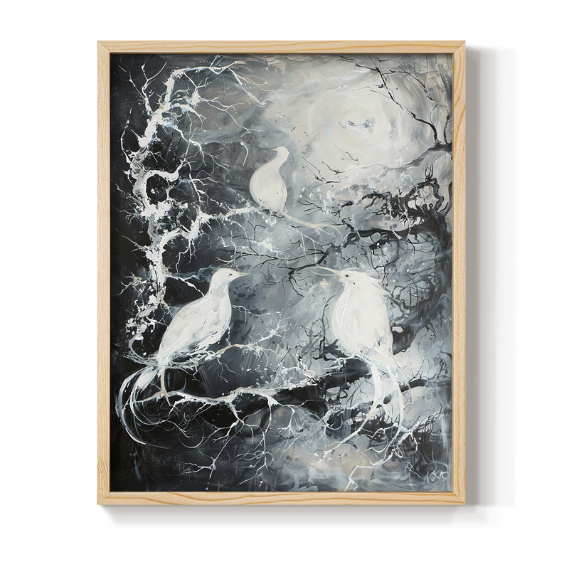 ANIMALS Series XIII, reproduction encadrée - bois massif, H 30 po x l 24 po, Naturel