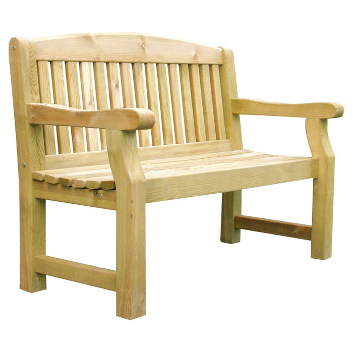 Gosnold Wooden Bench, H93.5 x W123 x D65.5cm