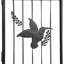78.92'' W x 20.04'' D Iron Arbour with Gate in Black