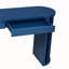 Console de 59 po de long avec placard en chêne et pied de table à nervures verticales avec 2 tiroirs pour l'entrée