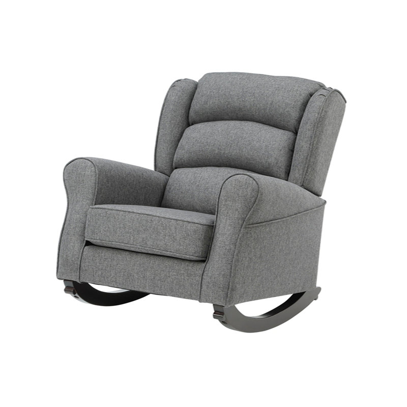 Chaise berçante Fabien, Gris clair