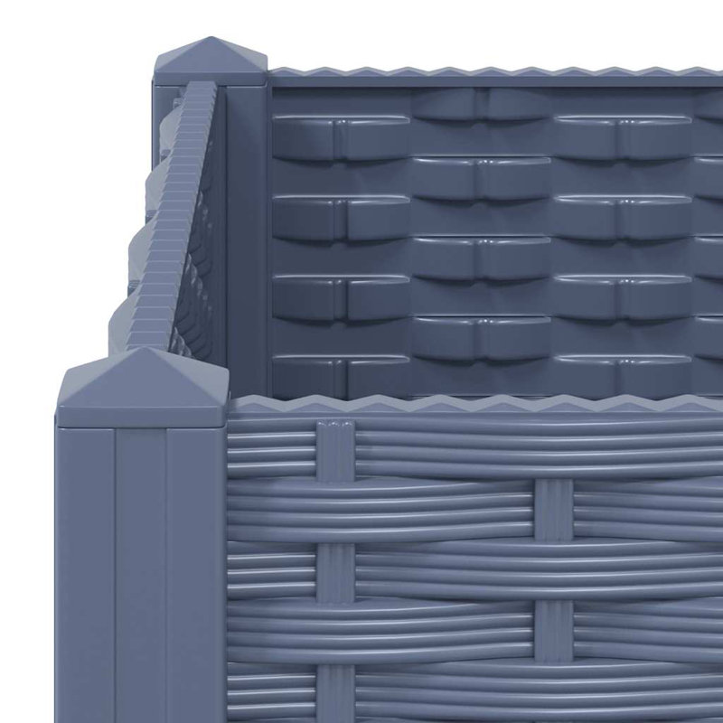 Roodhouse Raised Garden Bed, Blue Grey, 38cm H x 40cm W x 40cm D
