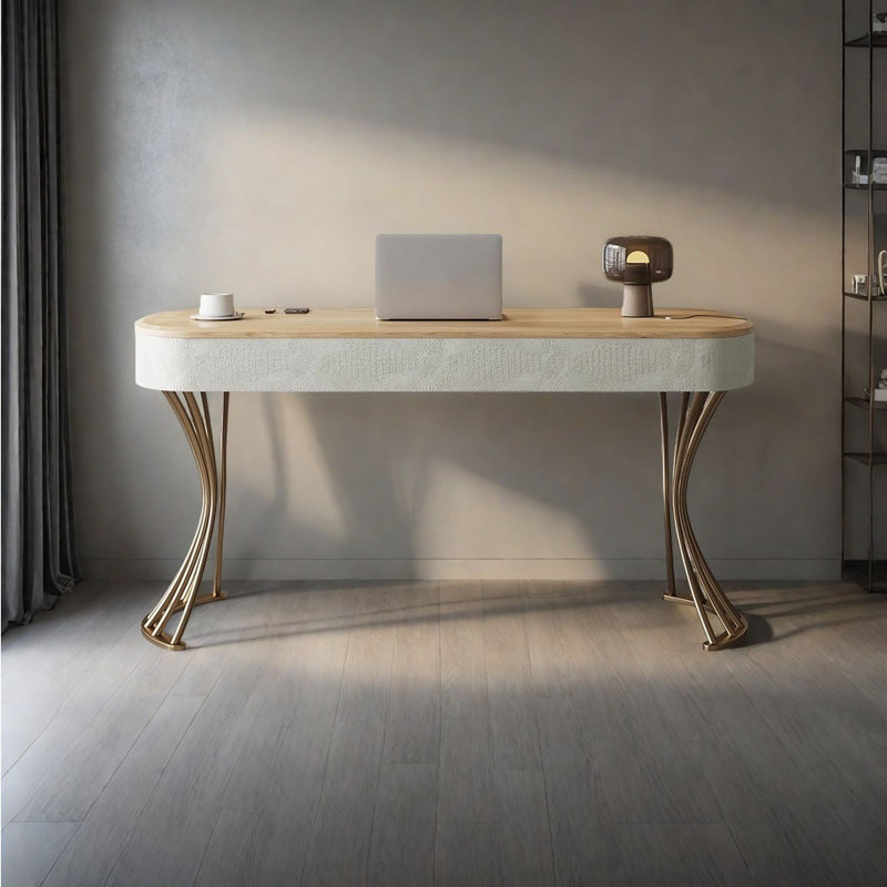 Bureau d'étude luxueux de style européen, H 29,53 po x l 59,06 po x P 23,62 po