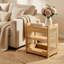 Table de bout pour chat en bois de bambou naturel