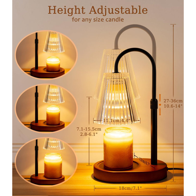 Chauffe-cire H 10,6 po, Noir