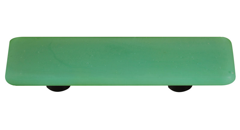Poignée barre 3 po Opaline, Vert jade, Aluminium