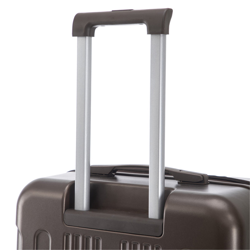 20 po / 24 po / 28 po 3 pièces / ensemble en valise à roulettes ABS, valise de cabine, couleur assortie, serrure à combinaison TSA (brun)