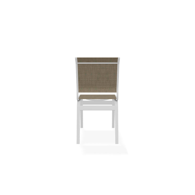 Chaise d'appoint de salle à manger Hiraku, Blanc texturé, Newport
