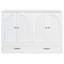 Lit double blanc avec plusieurs tiroirs de rangement – ​​Gain de place pour les petits appartements. Modèle pliable. Rangement pour oreillers, vêtements, etc. Finition soignée. Port de chargement. Montage facile. Dimensions : 191 cm (L) x 144 cm (l) x 105 cm (H) (tiroirs).