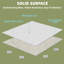 60'' W x 36'' D Acrylic Rectangular Shower Base Pan Single Threshold Shower Tray in White with Non-slip Design-101303473