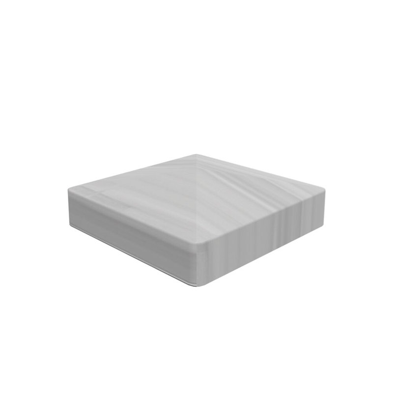 Driftwood Gray Vinyl Pyramid Fence Post Cap, 5 in. x 5 in.
