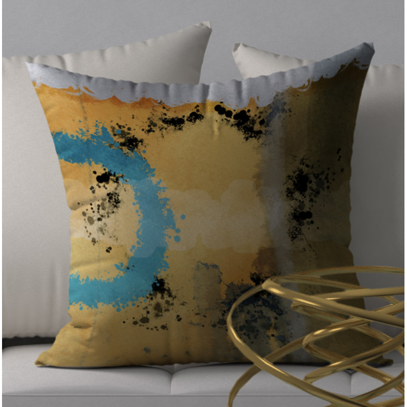 Housse de coussin décorative carrée et insert superb compliment, 24 po x 24 po