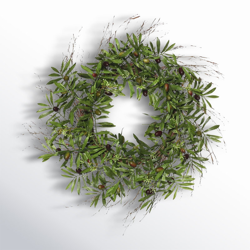 Faux Mixed Assortment Polyester 24'' Wreath