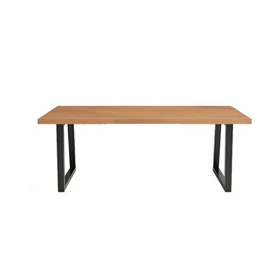 39.37"Gloss-Finish Pine Rectangular Desk