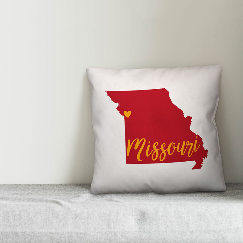 Coussin de la fierté missouri, 16 po x 1 po
