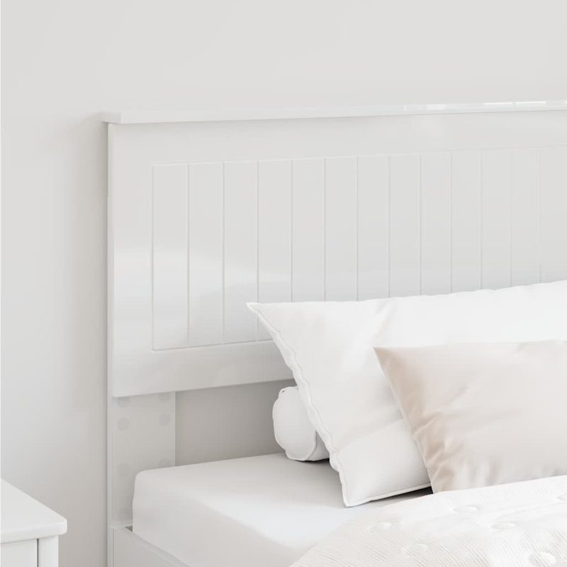 Panel Headboard, Twin, Gloss White